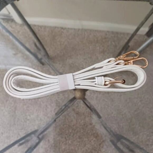 Bright White Ruched Mini Shoulder Bag NWOT - Picture 6 of 9